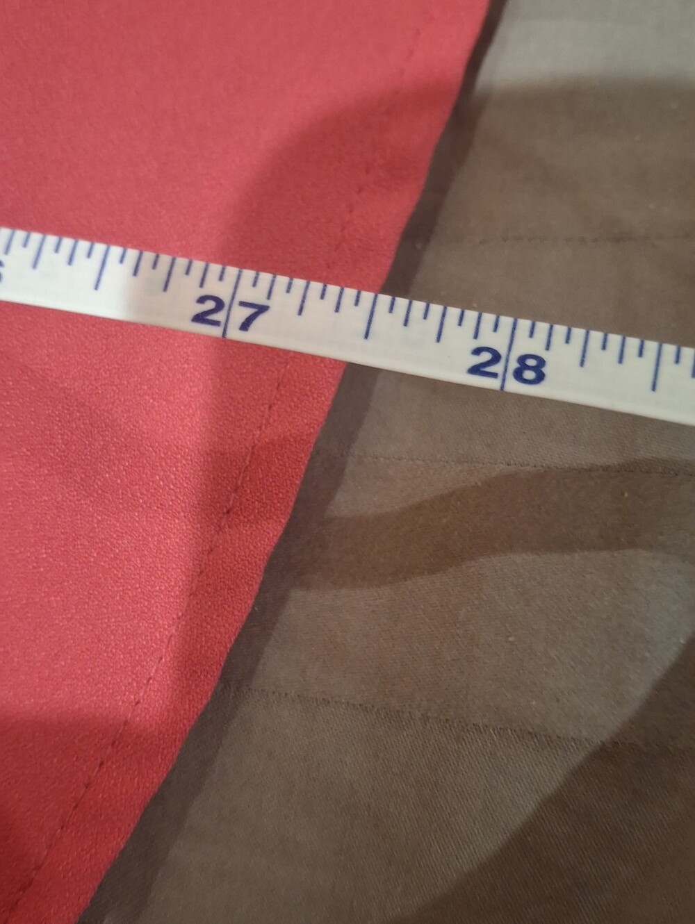 V-Neck Short Sleeve Tee in Coral Pink - Picture 8 of 10